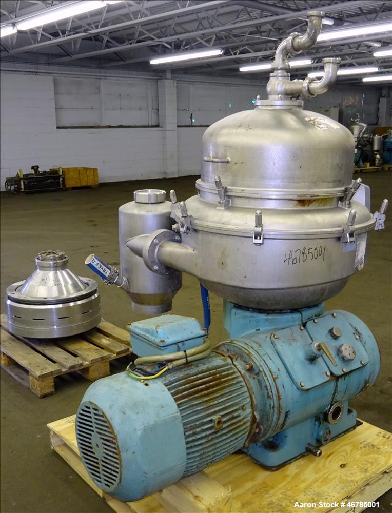 Used- Alfa Laval BRPX-413-XGD-74CG Desludger Disc Centrifuge