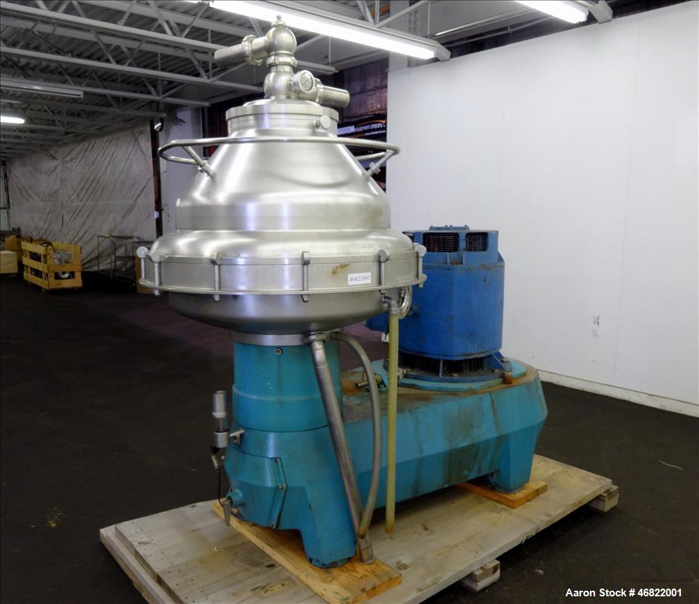 Used Alfa Laval BRPX-417 SFV-31 Desludger Disc Centrifuge.