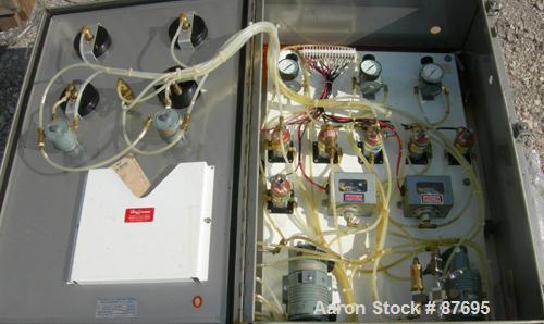 Used Alfa Laval BRPX-417-SFV-31CCL desludger disc centrifuge, 316 stainless steel construction on product contact areas. max bowl speed 3980 rpm. Clarifier design, centripetal pump liquid discharge, ...