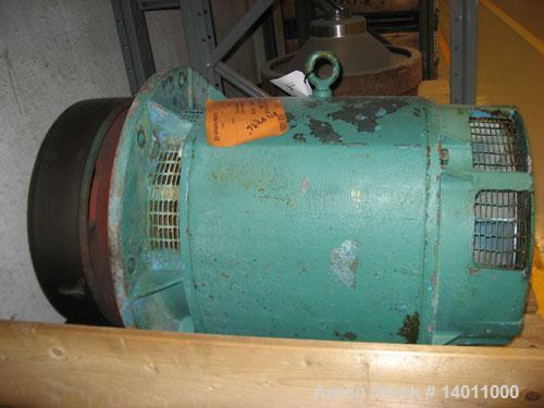 Used Alfa Laval BRPX-417SFV-31CGL Desludger Disc Centrifuge, stainless steel construction (product contact areas), clarifier deisgn (liquids/solids), centripetal pump liquid discharge, belt drive con...