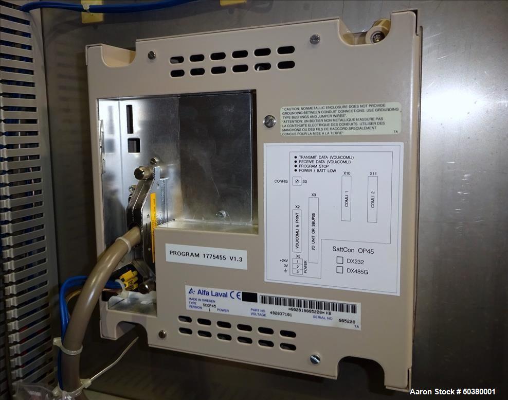 Used Alfa Laval BRPX-617-SFV-31CGL Desludger Disc Centrifuge
