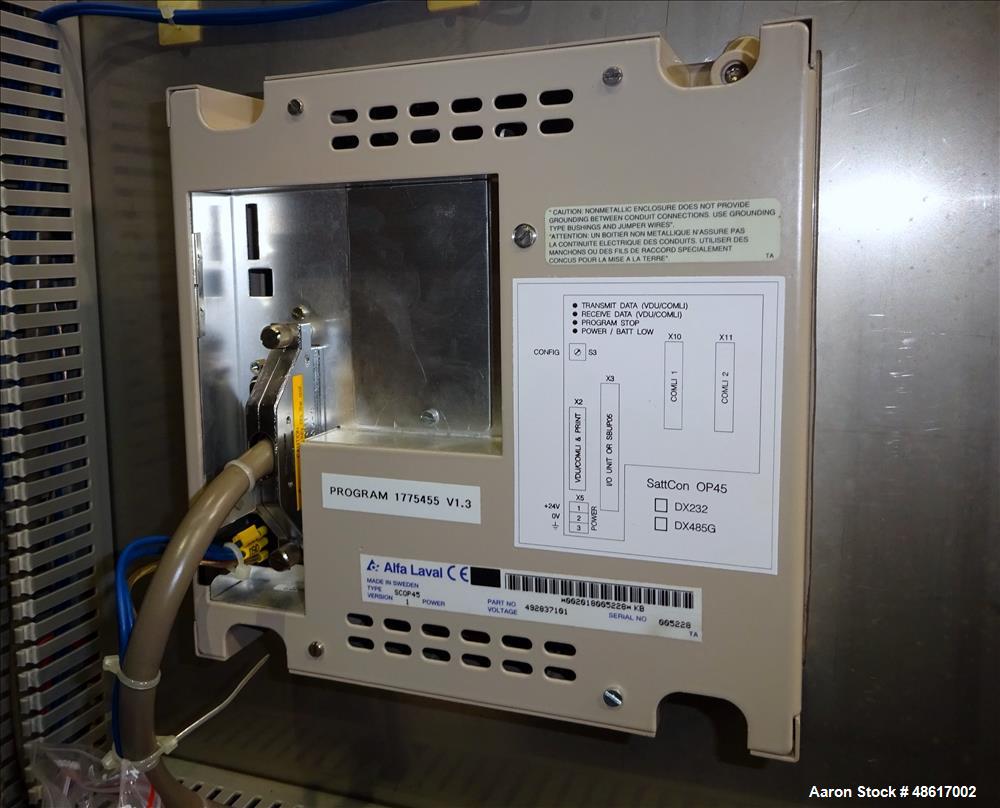 Used Alfa Laval BRPX-617-SFV-31CGL Desludger Disc Centrifuge