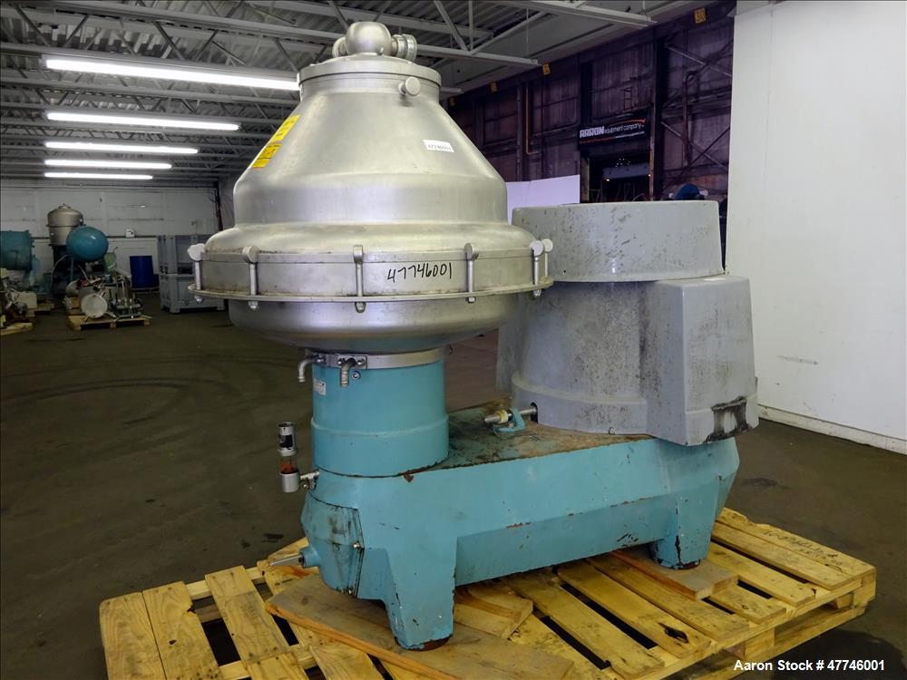 Used Alfa Laval BRPX-417 SFV-31 Desludger Disc Centrifuge