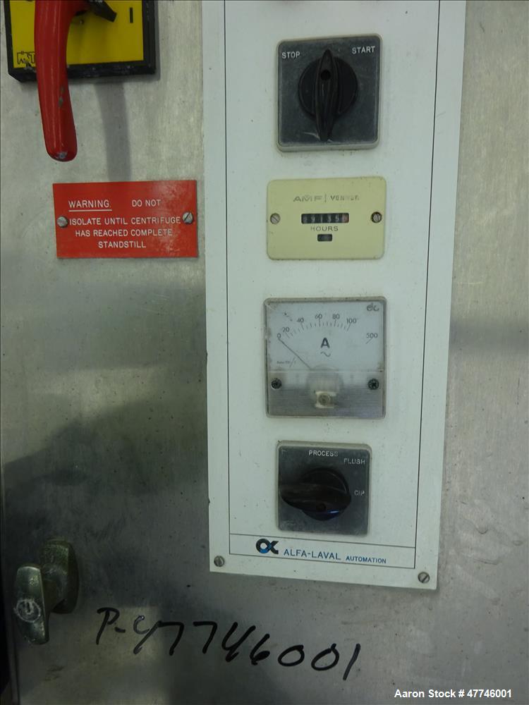 Used Alfa Laval BRPX-417 SFV-31 Desludger Disc Centrifuge
