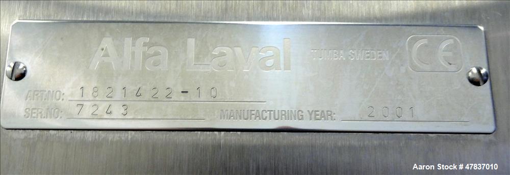 Used Alfa Laval BTPX-205-SGD-34CDP-60 Desludger Disc Centrifuge