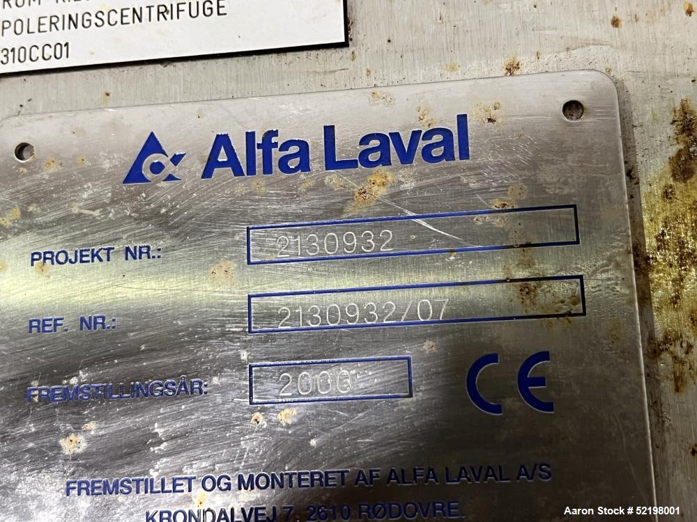 Alfa Laval BTPX 205 Desludger Disc Centrifuge