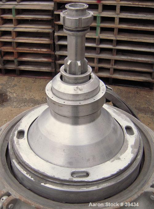 Used- Alfa Laval CAFPX-207-XGV-19-60 Disc Centrifuge, 316 Stainless Steel. Light phase pump discharge, heavy phase overflow,...