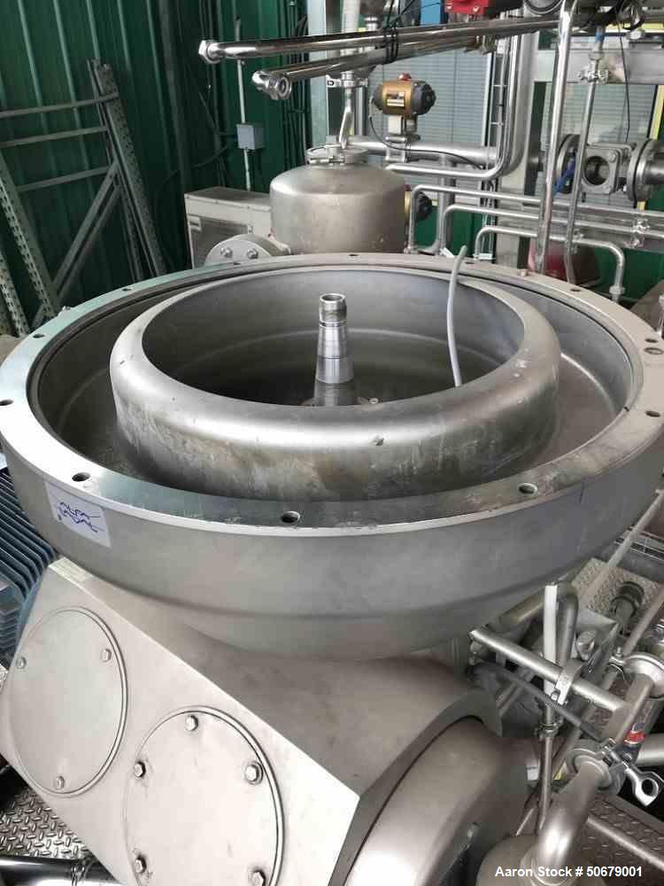 Used Alfa Laval Desludger Disc Centrifuge, Model DMRPX810-HGV-34C.