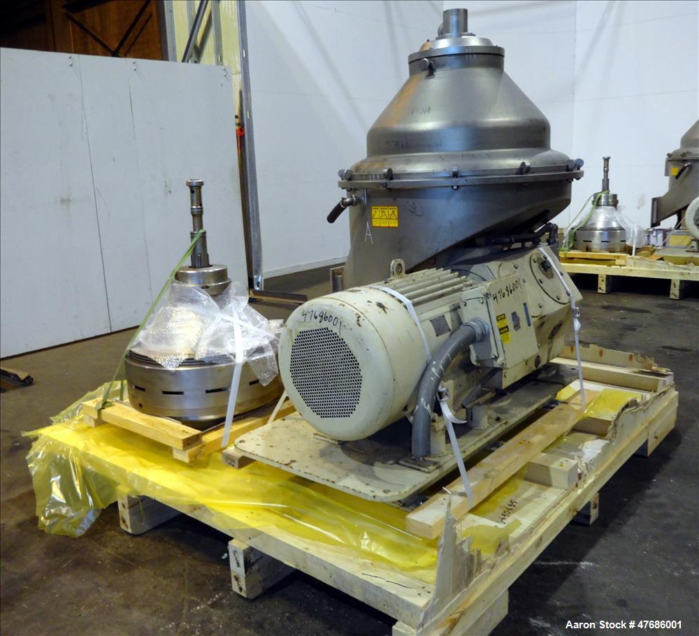 Used Alfa Laval GTPX-517-TGV-15CEFS Desludger Disc Centrifuge.