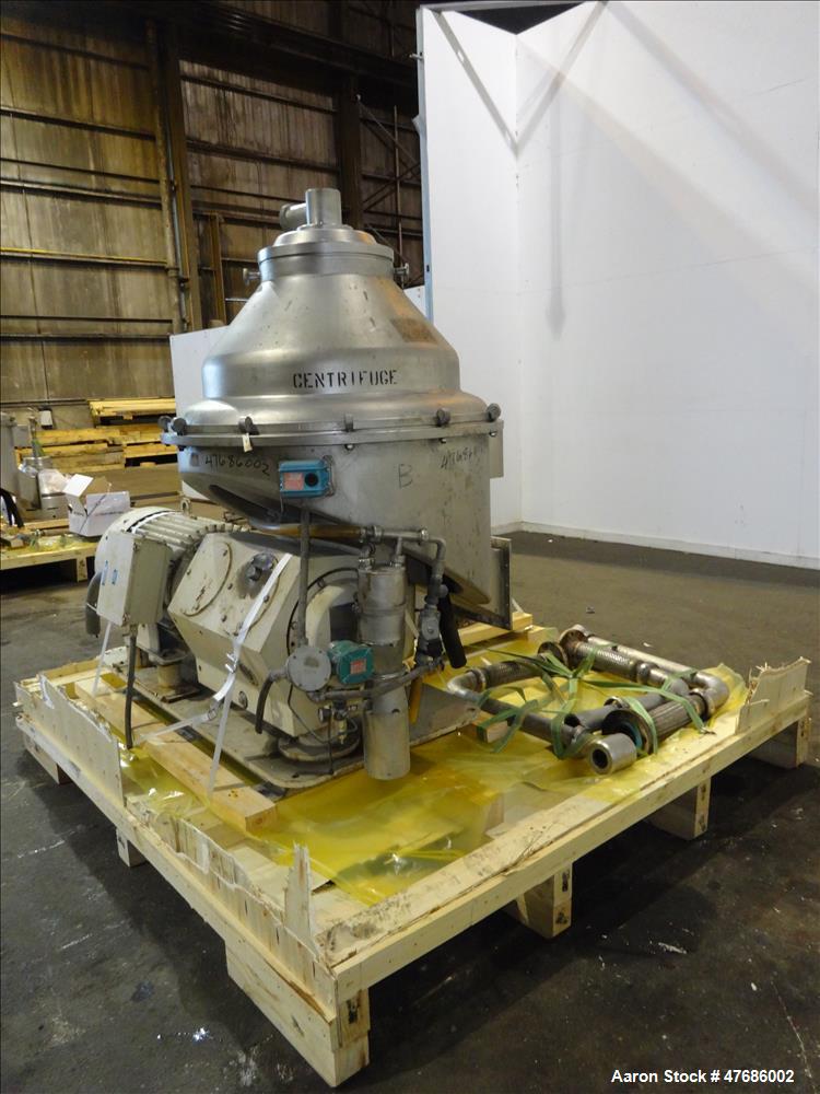 Used Alfa Laval GTPX-517TGY-15CEFS Desludger Disc Centrifuge.