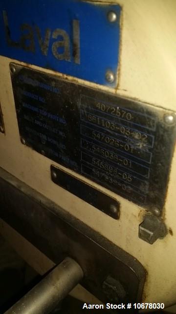 Used Alfa Laval GTPX-517-TGV-15CEFS Desludger Disc Centrifuge