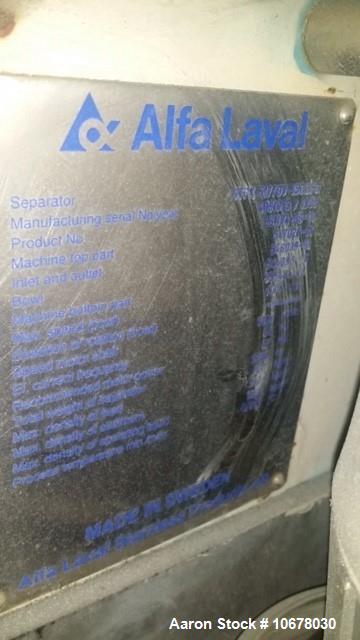 Used Alfa Laval GTPX-517-TGV-15CEFS Desludger Disc Centrifuge