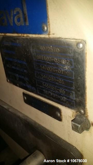 Used Alfa Laval GTPX-517-TGV-15CEFS Desludger Disc Centrifuge
