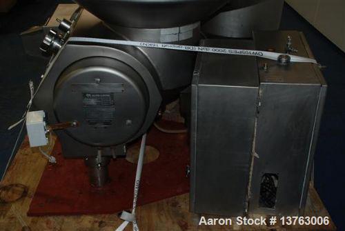 Used Alfa Laval HMRPX-518-HGV-74-50 Desludger Disc Centrifuge. Stainless steel construction (product contact areas), max bowl speed 3850 rpm, hermetic design, centripetal pump liquid discharge, direc...