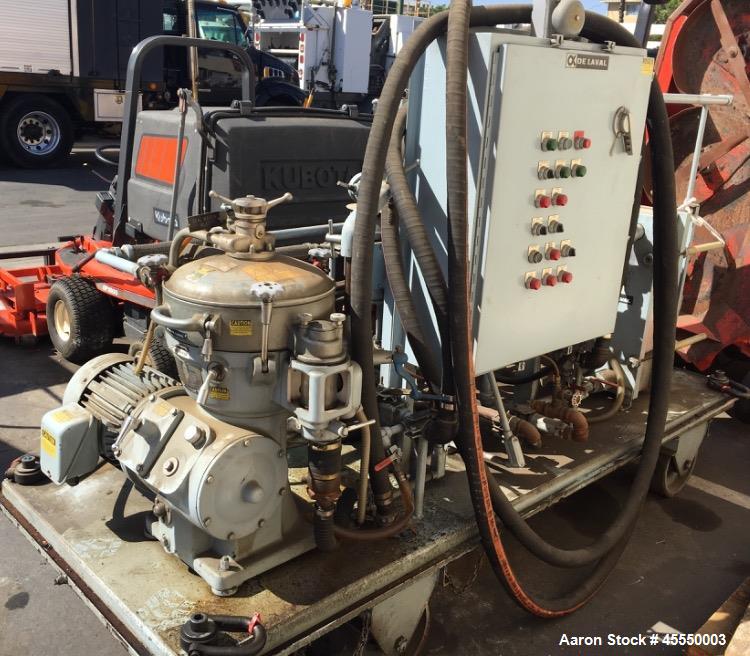 Used Alfa Laval De Laval Centrifuge, Model MAB2