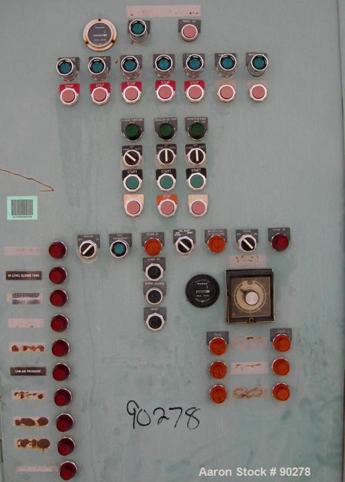USED: Diesel engine fuel treatment system consisting of: (2) Alfa Laval model MAPX-205 TGT-24-60HZ disc bowl centrifuges, bowl speed 1700-1800 rpm, self-cleaning design feature for solids discharge, ...