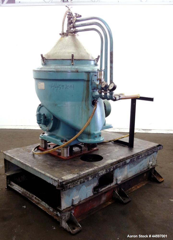 Alfa-Laval "Oil Purifier" Desludger Disc Centrifuge