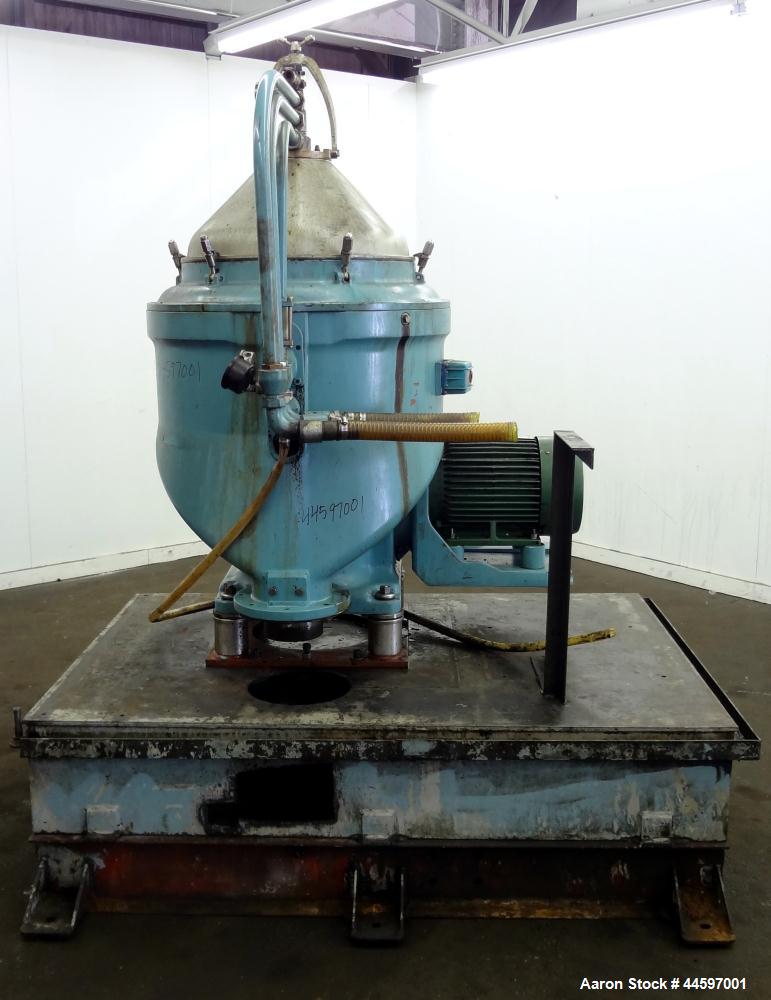 Alfa-Laval "Oil Purifier" Desludger Disc Centrifuge