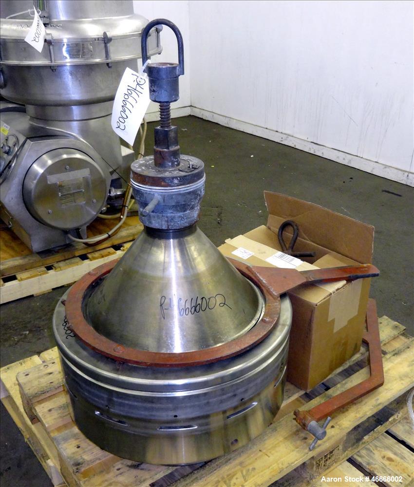 Used Alfa Laval Milk Separator Model MRPX-314-HGV-74C.