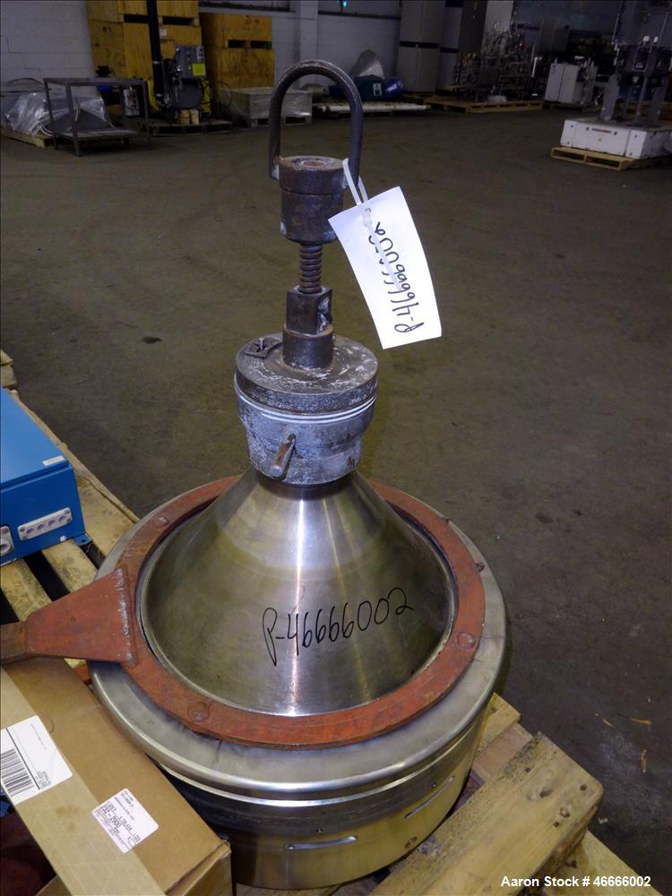 Used Alfa Laval Milk Separator Model MRPX-314-HGV-74C.