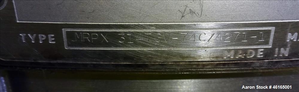 Used Alfa-Laval MRPX-314-TGV-74-C Desludger Disc Centrifuge