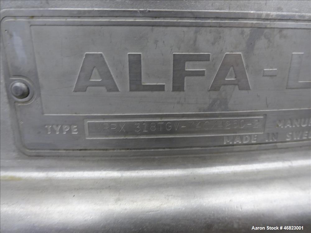 Used Alfa-Laval MRPX-318-TGV-74C Desludger Disc Centrifuge