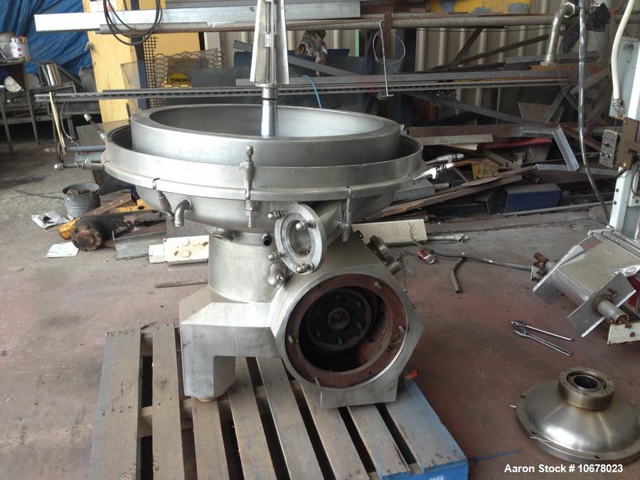 Used- Alfa Laval MRPX 418-TGV-74C Desludger Disc Centrifuge, Stainless steel construction (product contact areas), motor, ba...