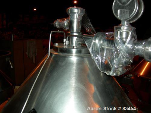 Used Alfa Laval MRPX-410-TGD-74 Desludger Disc Centrifuge. 329 Stainless Steel Construction on Product Contact Areas.Light and heavy phase centripetal pumps, timed solids discharge, stainless steel b...