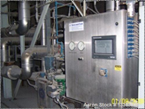 Used Alfa Laval PX-90 Desludging Disc Centrifuge, stainless steel construction (product contact areas), max bowl speed 4250 rpm, separator design, centripetal pump liquid discharge, approximately 30 ...