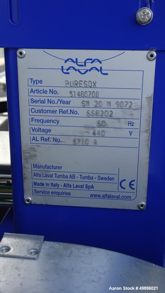 Alfa Laval Pure SOX 810 Water Separator/Clarifier