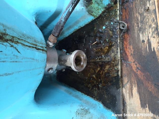 Used Alfa Laval SRPX 610-HGD-14-CGH-50 Desludger Disc Centrifuge. 316 Stainless steel construction (product contact areas), separator design liquid/liquid/solids, bottom feed design, flange drive mot...