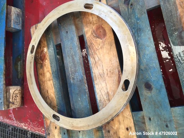 Used Alfa Laval SRPX 610-HGD-14-CGH-50 Desludger Disc Centrifuge. 316 Stainless steel construction (product contact areas), separator design liquid/liquid/solids, bottom feed design, flange drive mot...