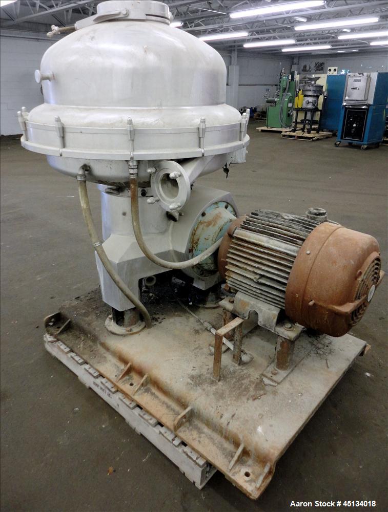 Used Stainless Steel Alfa Laval Desludger Disc Centrifuge, SRPX-317HG V-15CH-60