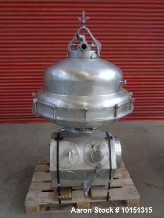 Used- Alfa Laval SRPX-417-HGV-14CH Desludger DIsc Centrifuge.