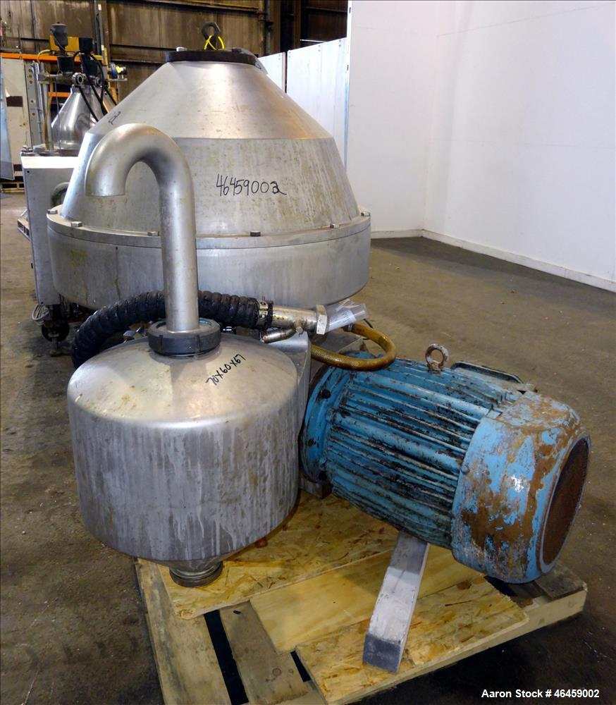 Used Alfa Laval SSRPX-614-HGV-74C-50 Desludger Disc Centrifuge
