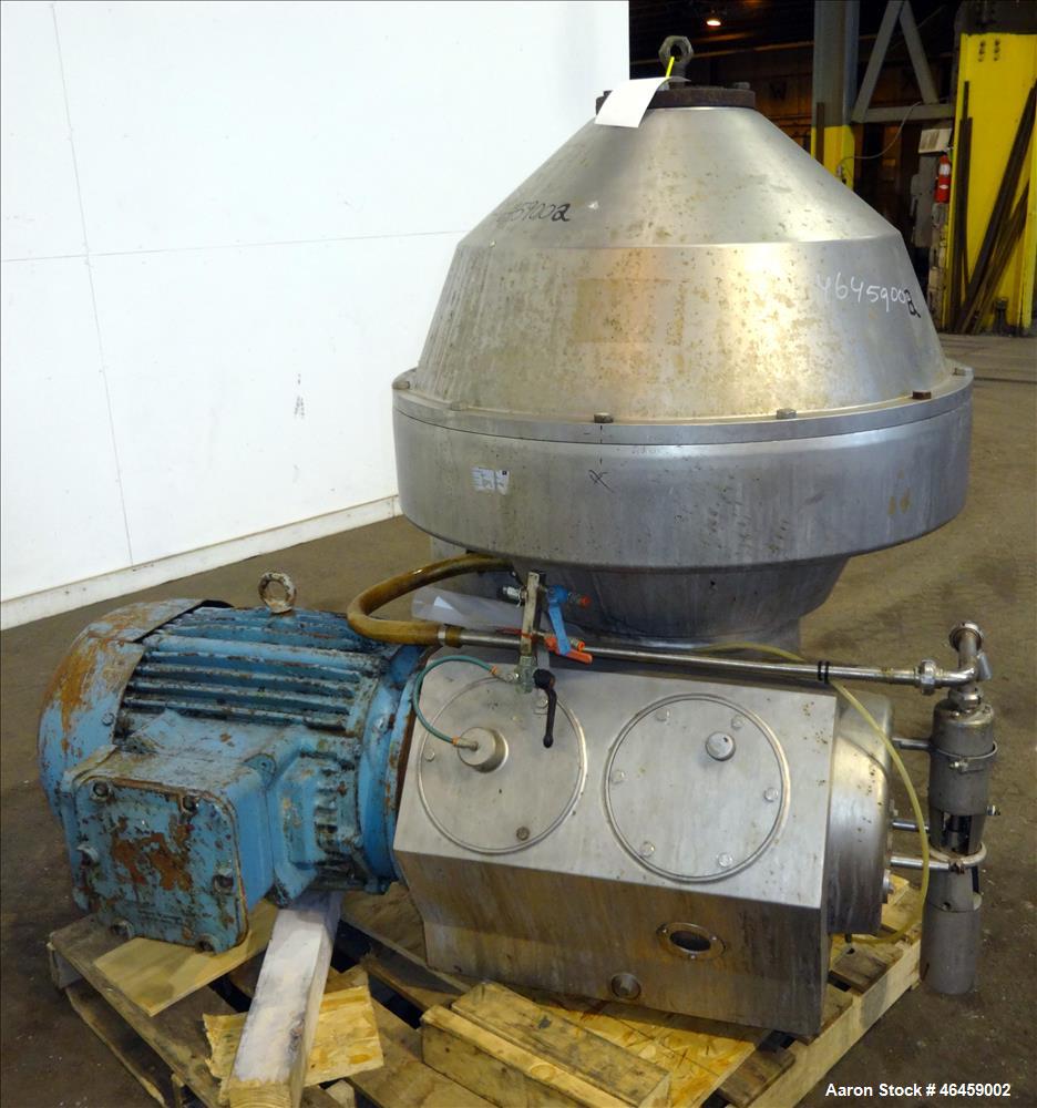 Used Alfa Laval SSRPX-614-HGV-74C-50 Desludger Disc Centrifuge
