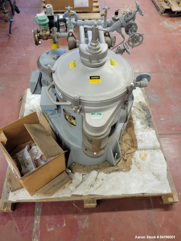 Used Alfa Laval Vertical Disc Stack Centrifuge – Model USPX 204SGT-11CN-60, 8500 RPM, 3 HP, Refurbished