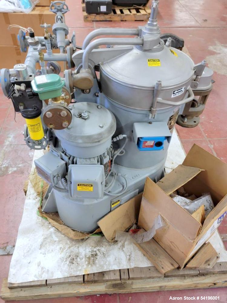 Used Alfa Laval Vertical Disc Stack Centrifuge – Model USPX 204SGT-11CN-60, 8500 RPM, 3 HP, Refurbished