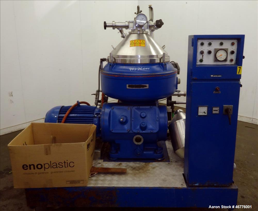 Used Alfa Laval Desludger Disc Centrifuge