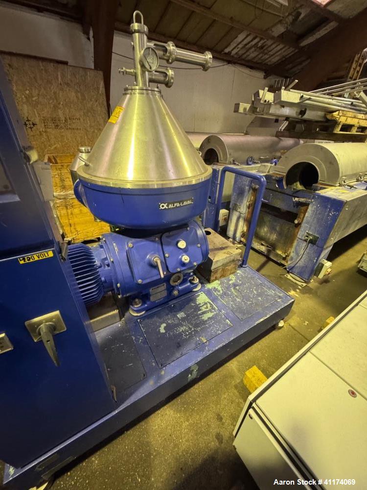 Used – Alfa Laval VNPX 410-SGD-34-GM Desludger Disc Centrifuge – Stainless Steel, Clarifier Design