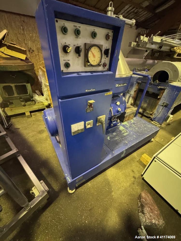 Used – Alfa Laval VNPX 410-SGD-34-GM Desludger Disc Centrifuge – Stainless Steel, Clarifier Design
