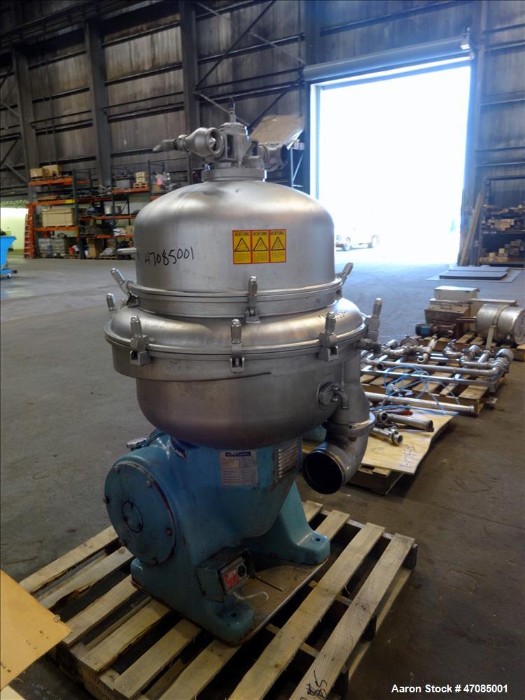 Used Alfa-Laval VNPX-413-SFD-34CCL-50 Desludger Disc Centrifuge.