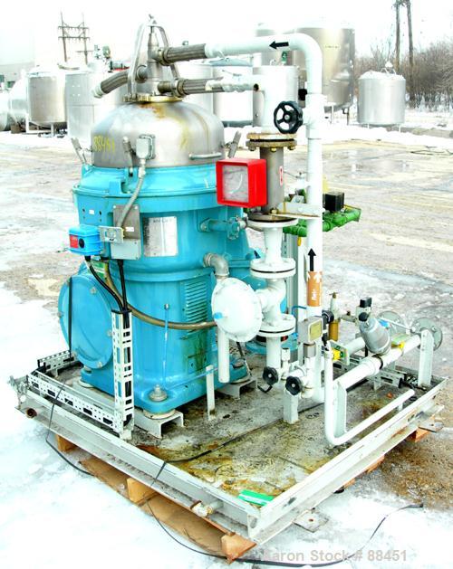 Used Alfa Laval Desludger Disc Centrifuge, Model WSPX-207-TGP-74