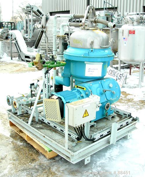 Used Alfa Laval Desludger Disc Centrifuge, Model WSPX-207-TGP-74
