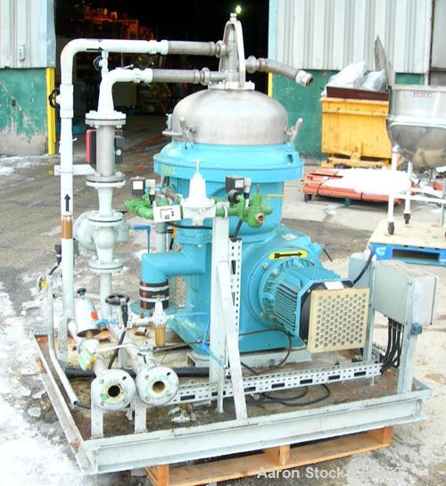 Used Alfa Laval Desludger Disc Centrifuge. Model WSPX-207-TGP-74