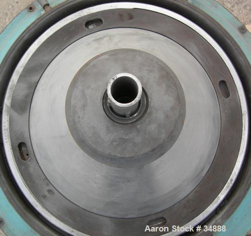 USED: Alfa-Laval WSPX-213-TGT-74G desludger centrifuge, 316 stainless steel. 3 phase separator, deep cover design. Driven by a 15 kw direct drive, 3/50/415 volt, 1450 rpm motor. Missing top piping. B...