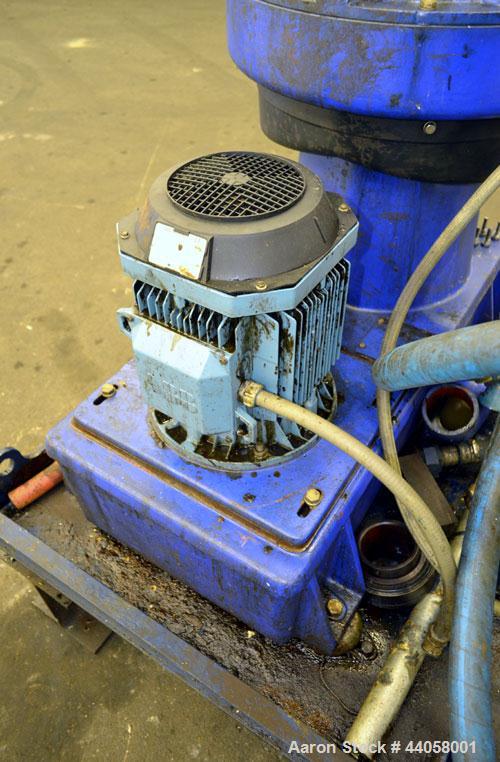Used Alfa Laval WSPX 307 TGD-71G Desludger Disc Centrifuge. 2205 Stainless steel product contact areas. Separator design (liquid/liquid/solids separation). Maximum bowl speed 8400 rpm. Driven by a 7....