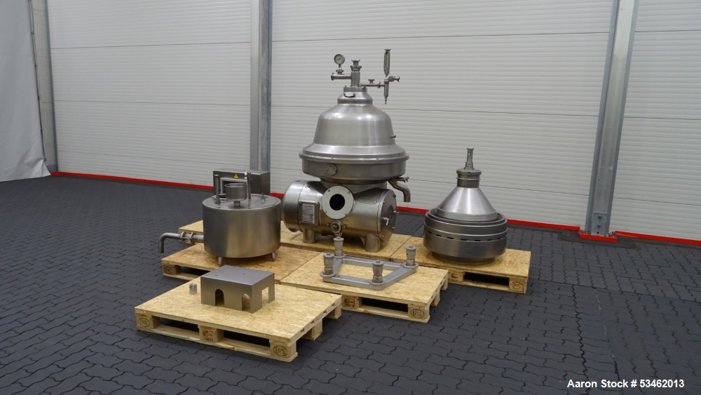 Used Westfalia CNB-215-01-076 Bactofuge Disc Centrifuge Desludger – Stainless Steel Dairy Separation System