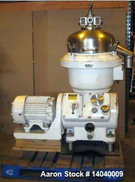 Used Delaval AFPX-207 Desludger Disc Centrifuge.