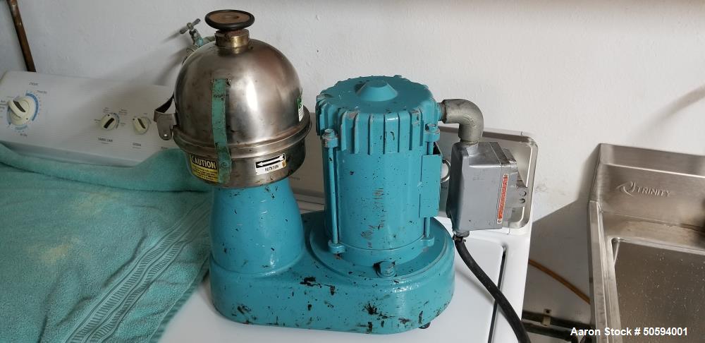 Used De Laval Disc Centrifuge, Model Gyrotester I